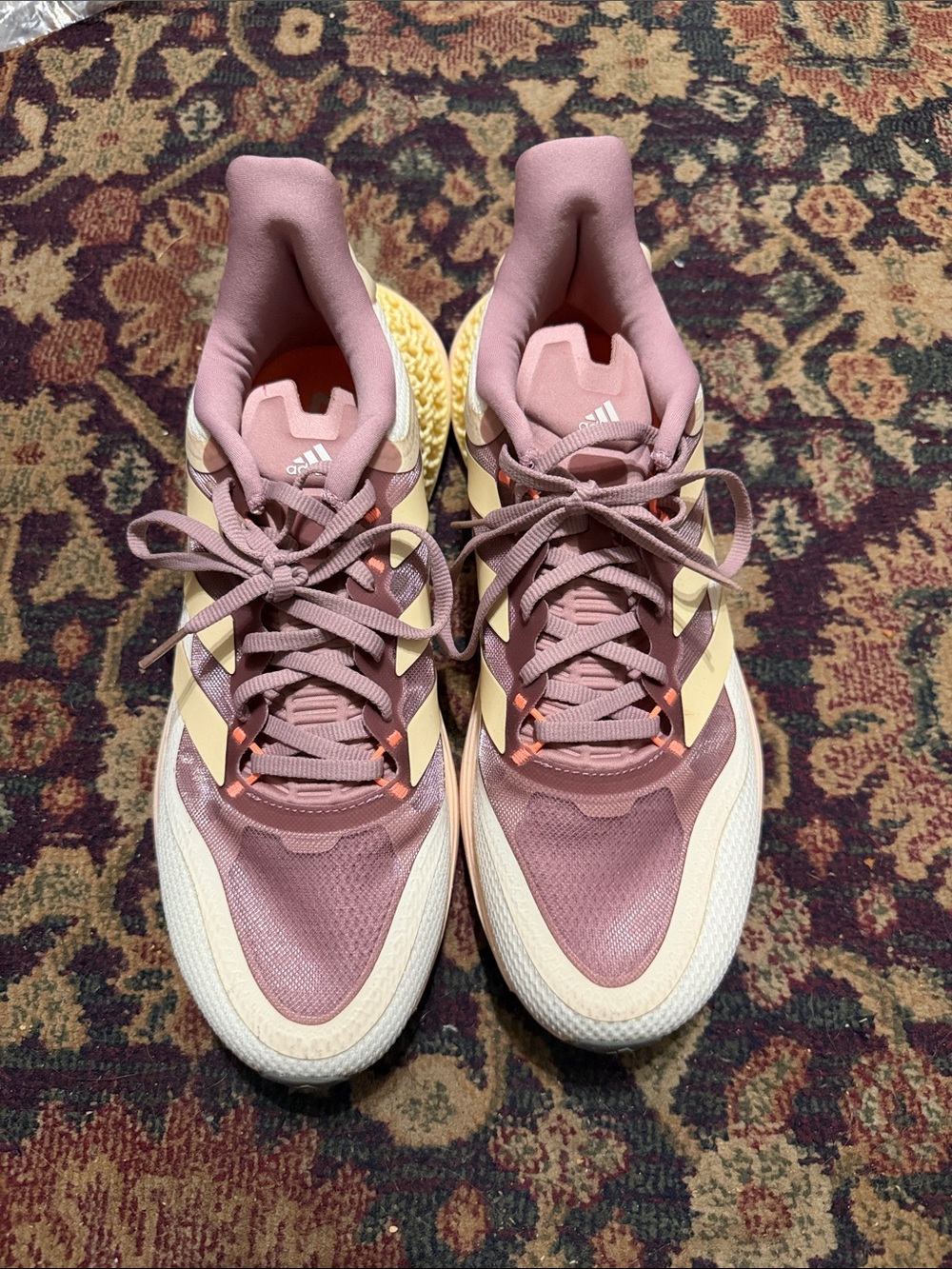 adidas Women’s Dusty Pink and Cream Athletic Sneakers size 11